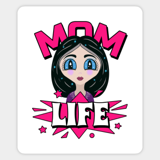 Mom Life Quote Pink Sticker